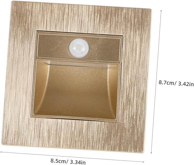 Motion Sensor LED Stair Lights Recessed Indoor Step Lights for Aisles Warm White Easy Installation Home Lighting Solution