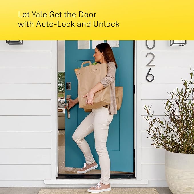 Yale Assure Lock 2 Deadbolt, Lifetime Brass Key-Free Smart Lock with Bluetooth Connected Touchscreen Keypad for Code Entry (No Wi-Fi), YRD450-BLE-P05