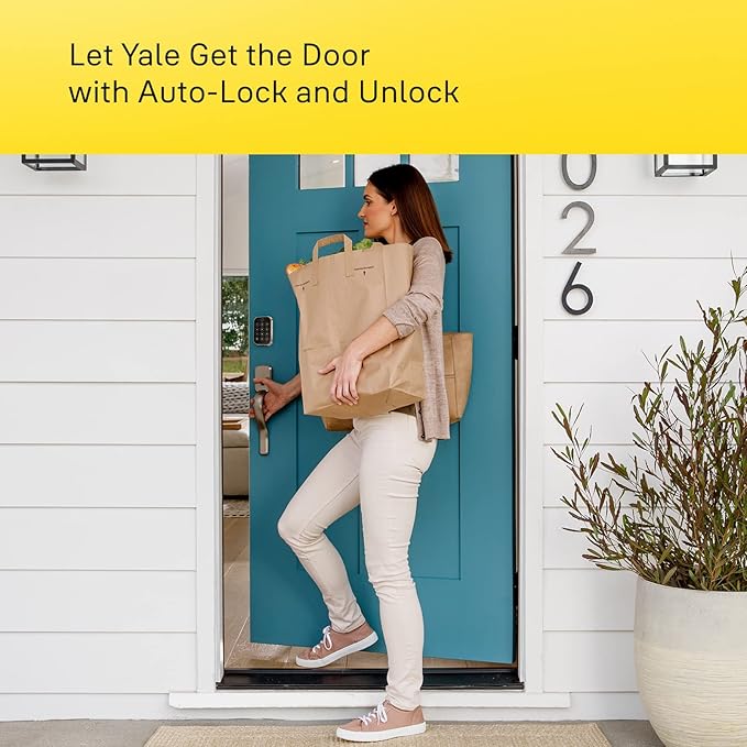 Yale Assure Lock 2 with Wi-Fi – Oil Rubbed Bronze Smart Lock for Front Door with Keypad, App Control, Backup Key, and Deadbolt – Secure Keyless Entry Door Lock, YRD410-WF1-0BP