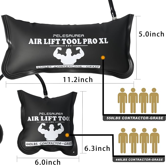 Air Wedge Bag, Professional Air Wedge Pump Leveling Kit (004)