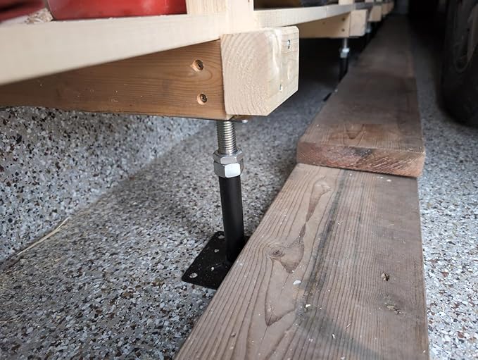 4-Pack Lift Supports,Adjust Supports,Level Supports,Floor Jacks,Adjustable House Jack for The Floor,Mini Screw Jack- Post 6" to 9".