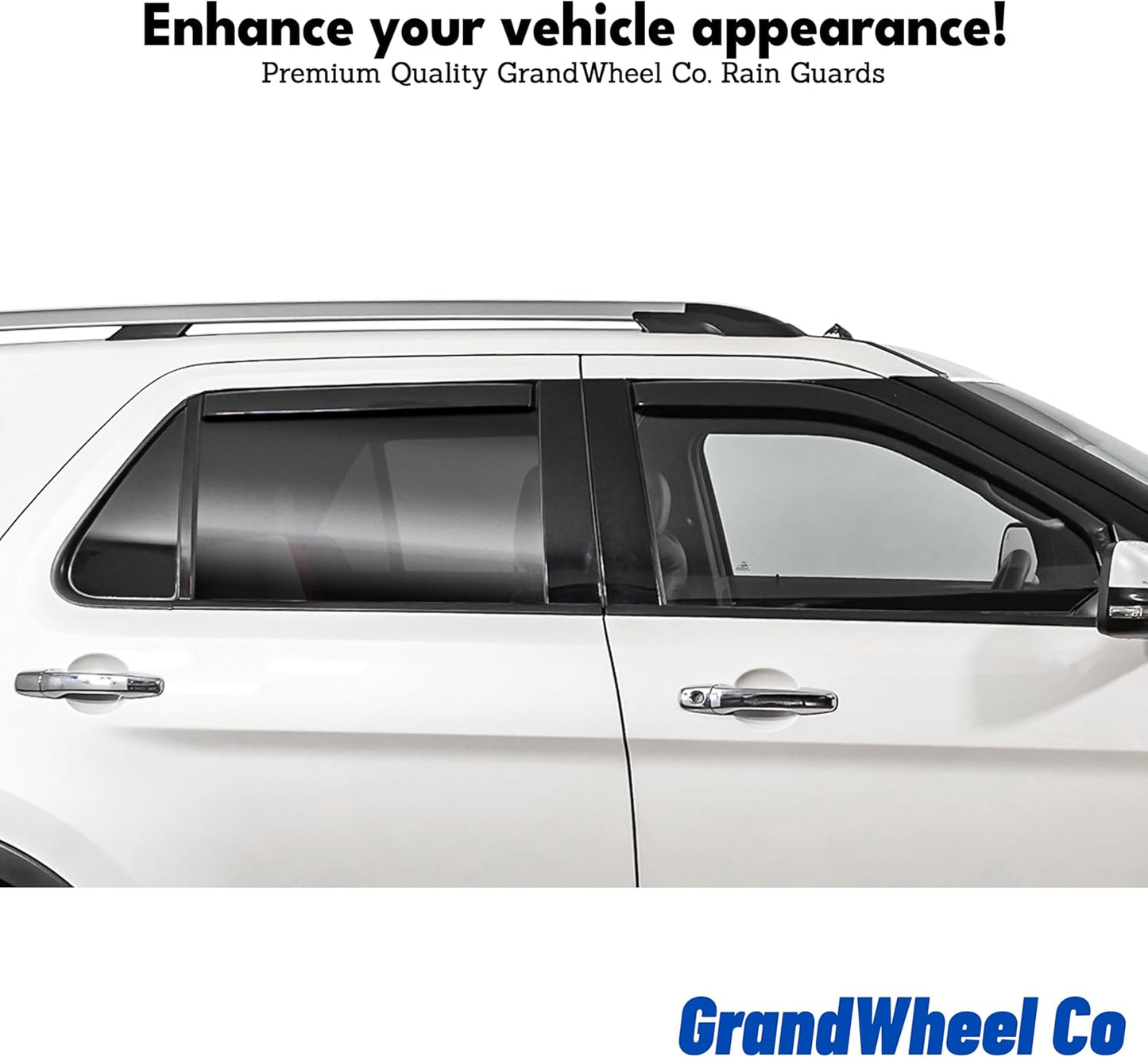 Window Deflectors Smoke Tinted In-Channel Side Window Vent Visor Deflectors Rain Guards Compatible with Civic 2016-2021 Sedan - 4pcs. GW0714