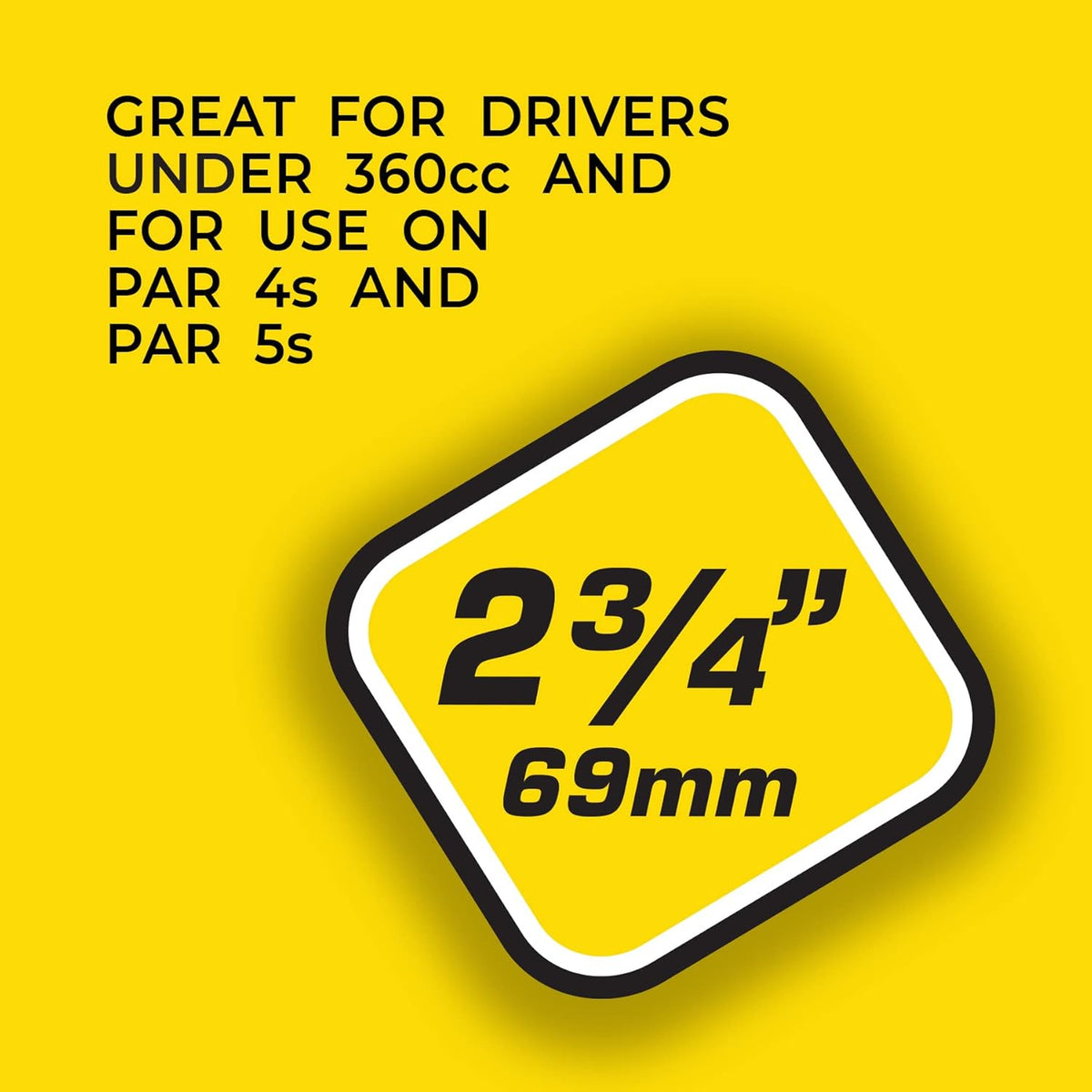 Pride Golf Tee - Deluxe 2-3/4 Inch Tees | 500 Count for Enhanced Performance