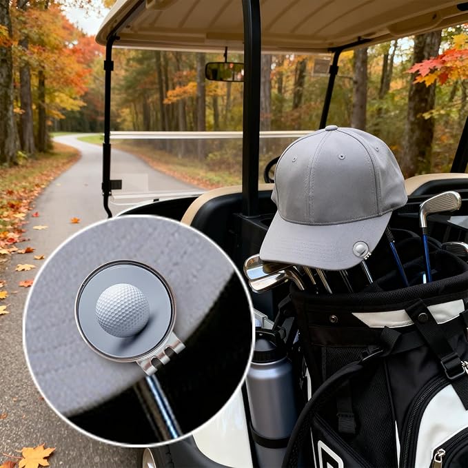 Custom Golf Ball Markers with Magnetic Hat Clip, Personalized Ball Marker & Clip,Metal Markers with Photo/Logo/Text Name, Durable Zinc Alloy Golf Accessories for Men Women