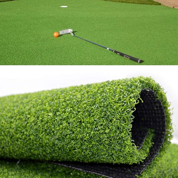Golf Putting Green - Artificial Grass Turf 8FT X 20FT, Indoor/Outdoor Training Mat, Synthetic Fake Grass for Baseball, Football, Gym Sports