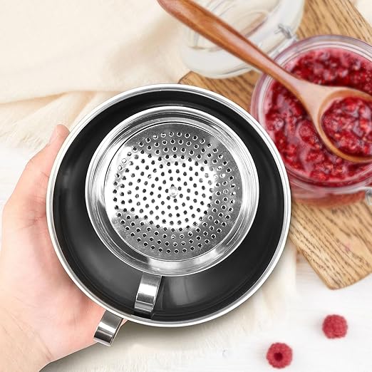 12-Piece Stainless Steel Canning Funnel Set with Strainers, Wide Mouth Mason Jar Funnels Bulk Pack, Metal Funnels for Filling Bottles, Canning Supplies for Preserving
