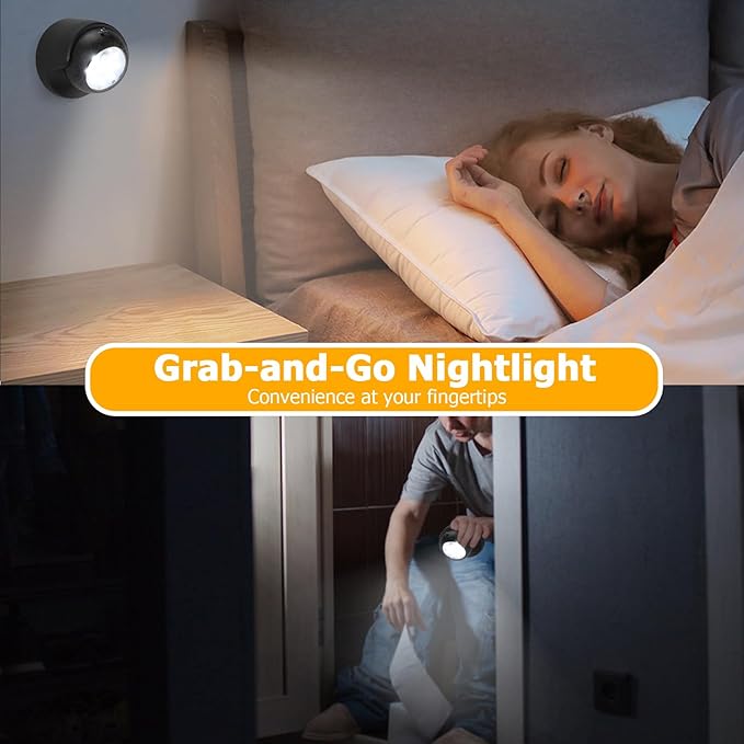 Motion Sensor Outdoor Lights - Outdoor Motion Sensor Light Battery Operated Wireless Spotlight Motion Detector Security Light Auto On Off for Sheltered Porch Stair Hallway Garage Wall Shed (2 Pack)