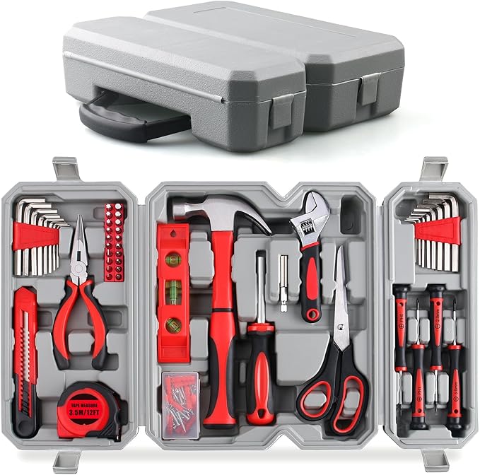 WINNER 160-Piece All-Purpose Household Tool Kit in Delicate Toolbox, Suitable for Both Male and Female, Great for Common Home Repairs, House DIY Project, Garage, Office, Housewarming and Birthday Gift
