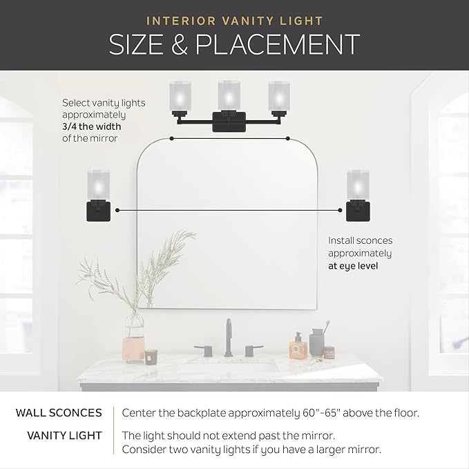 Kichler Winslow 12.75" Vanity Light in Brushed Nickel, 2-Light Transitional Bathroom Light with Clear Seeded Glass. (12.75" W x 9.25" H), 45885NI