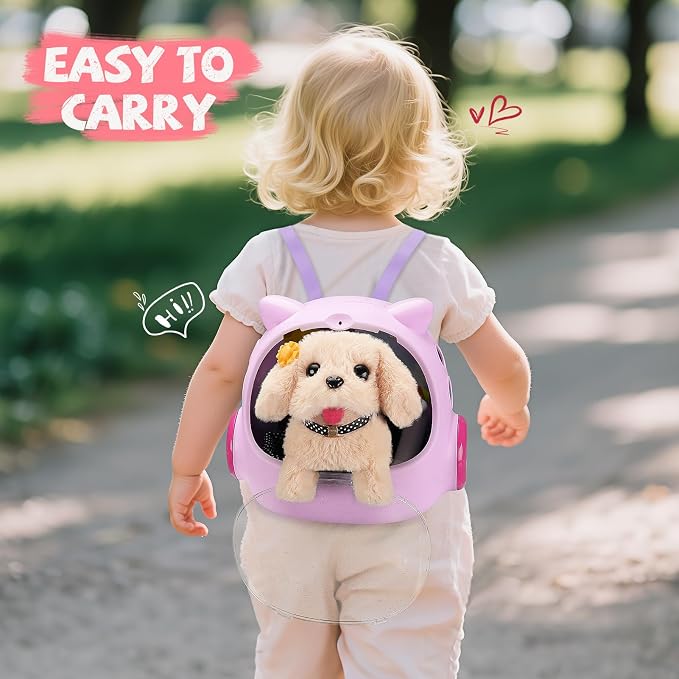 Vanvimen 16 Pcs Robot Dog Toys for Girls, Toys for 3 4 5 6 7 8 Year Old Girls Kids Boys, Realistic Robot Puppy Toy for 5-7 6-8, Ideas Birthday Gifts for Girl 3 4 5 6 Year Old