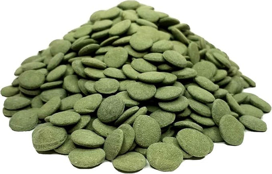 Aquatic Foods Inc. 12mm 1/2" Sinking Wafers of Algae & Spirulina Ideal for Plecos, Bottom Fish, Catfish, Shrimp, Snails, Crayfish, All Herbivorous & Omnivorous Tropical Fish...AFI Wafers..1/4-lb