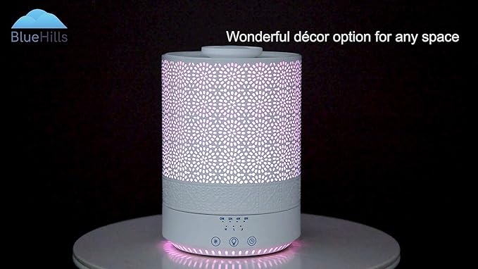 BlueHills Premium Set of Two Large 2500 ML and 4000 ML XL Essential Oil Diffusers Humidifier Combo for Large Room Home with Décor Cover LED Lights Great Gift – Value Pack of White
