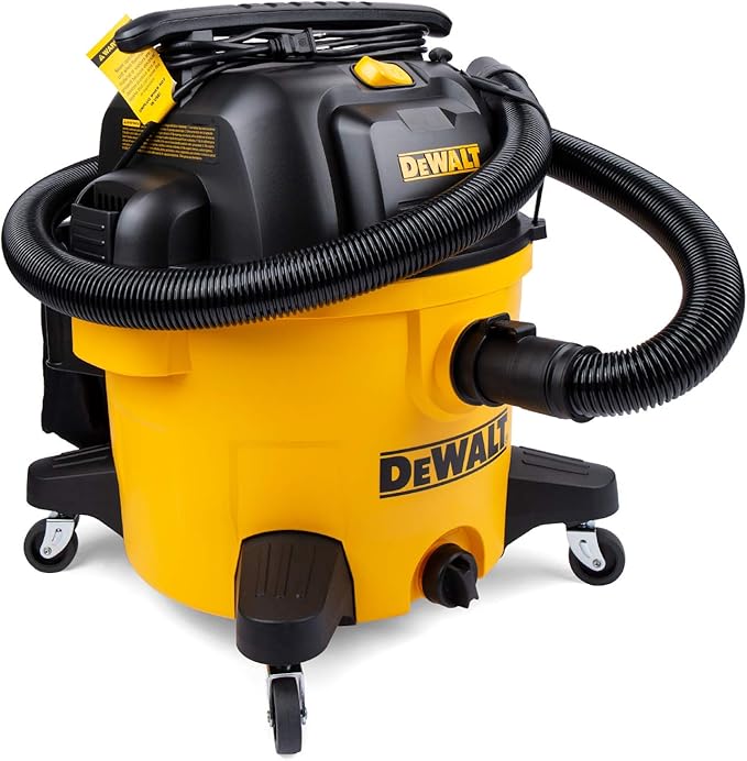 DEWALT 9 Gallon Wet/Dry VAC, Heavy-Duty Shop Vacuum with Attachments, 5 Peak HP, with Blower Function, DXV09PA