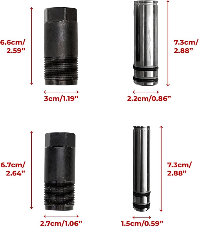 Floor Jack Replacement Parts Low Side Bigger & Smaller Pump Piston Plunger Kit, for 3 Ton Hydraulic with Dual Pump, Fit for Pittsburgh for Torin Big Red for Harbor Freight for Daytona for Arcan Engine
