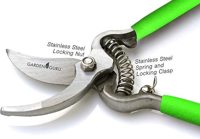 Garden Guru Classic Bypass Pruning Shears Clippers ??Heavy Duty Forged Steel Pruners ??Non Slip Comfort Grips ??Cuts up to 1??Diameter ??Professional Bypass Pruners for Gardening - 1 Case (60 Pcs)