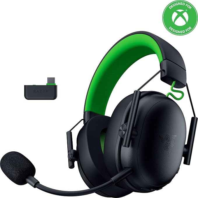Razer BlackShark V3 X HyperSpeed Wireless Xbox Gaming Headset, Black | 50mm Drivers, Cardioid Mic, 2.4 GHz, Bluetooth, Works with PC, Mac, PS5, Nintendo Switch, Smartphone, 70 Hr Battery