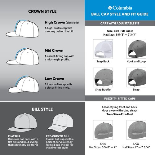 Columbia Unisex PFG Hooks Mesh Ball Cap-High Crown, Titanium/Silver, XX-Large