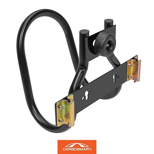 CargoSmart Motorcycle Wheel Chock — Connects to X-Track and E-Track Systems — Fits Up to 7” Wide Tires
