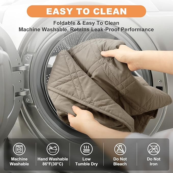 100% Waterproof Dog Couch Protector, Triple-Layer Waterproof Dog Bed Cover Pet Blanket Reversible 2-Tone Sofa Shield, Non-Slip Furniture Guard for Pets(30×71 Inch, Khaki+Khaki)