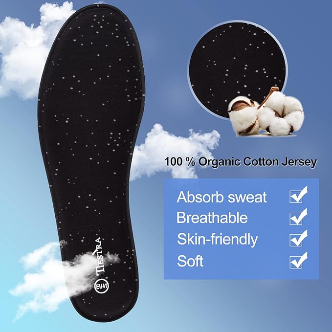 3 Pair -Shoe Inserts for Womens Memory Foam Insoles,Replacement Insoles for Work Boots Running Shoes, Cushion Shock Absorbing for Foot Pain Relief, Comfort Breathable Inner Soles Black 40EU,US9
