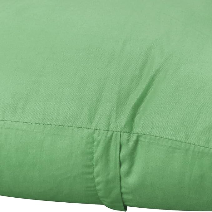 Thmyo 4-Pack 100% Cotton Comfortable Solid Decorative Throw Pillow Case, Square Cushion Cover Pillowcase Sublimation Blank Pillow Covers DIY Throw Pillowcase for Sofa(20x20 inch/ 50x50cm,Sage Green)