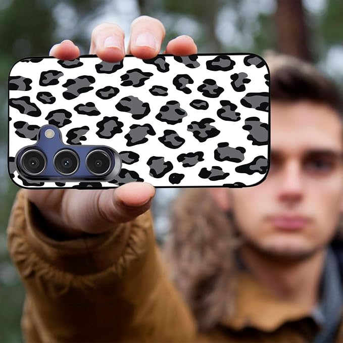 Designed for Galaxy A17 5G Phone Case,Slim Silicone Shockproof Protective Case for Galaxy A17 5G 6.7 inch,Leopard Print