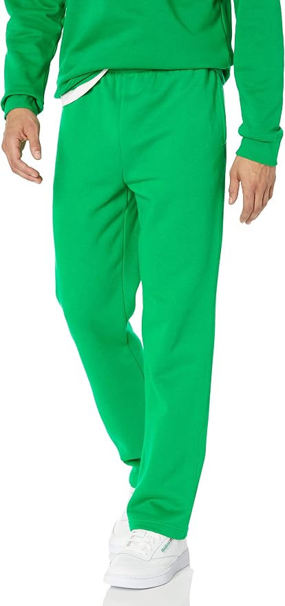 Amazon Essentials Men's Relaxed Straight Leg Fleece Open Bottom Sweatpant (Available in Big & Tall)