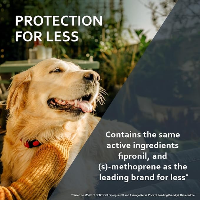 Sentry Fiproguard Plus for Dogs, Flea and Tick Prevention for Dogs (5-22 Pounds), Includes 6 Month Supply of Topical Flea Treatments