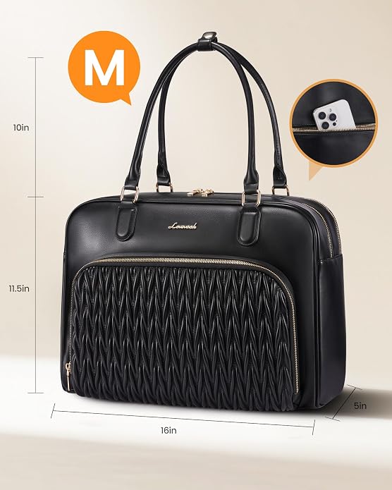 LOVEVOOK Tote Bag for Women,Light Puffer Tote Bag with Multi-pockets,Stylish Carry on Laptop Bags for Daily,Travel,Work,Gym