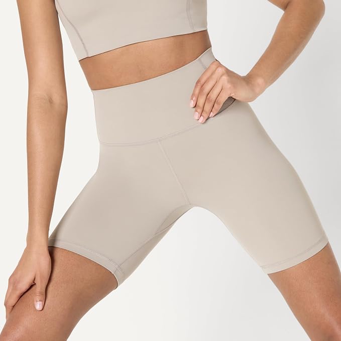 Amazon Essentials Women's Active FormFlex Buttery Soft High Waist Biker Shorts