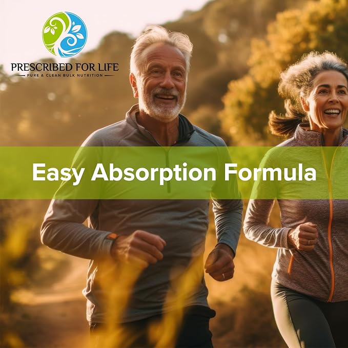 Prescribed for Life Calcium Citrate Malate, Pure Vegan Calcium Powder for Bone Health & Cardiovascular Support, Easy Absorption Formula, Non GMO, Filler & Additive Free (1kg / 2.2lb)