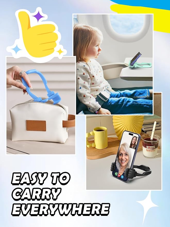 Teens Boys Adults Kids Dad Gifts for Fathers Day: Thumbs Up Lazy Phone Stand Cell Phone Holder for Desk Funny Gift for Teenager Girl Men Women Cool Gadgets Stuff Stocking Stuffers Birthday Gifts Ideas