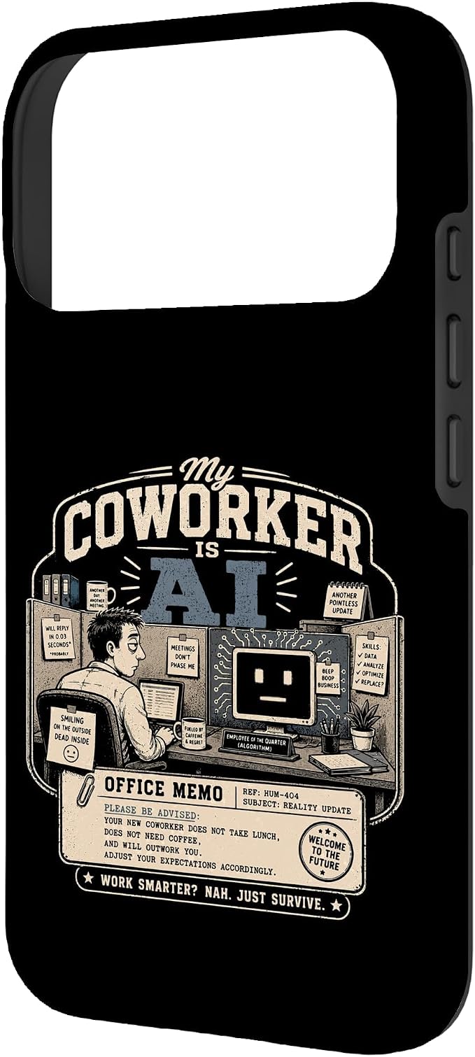 My Coworker is AI Office Humor Funny Workplace Replacement Case for iPhone 17 Pro