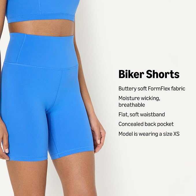 Amazon Essentials Women's Active FormFlex Buttery Soft High Waist Biker Shorts