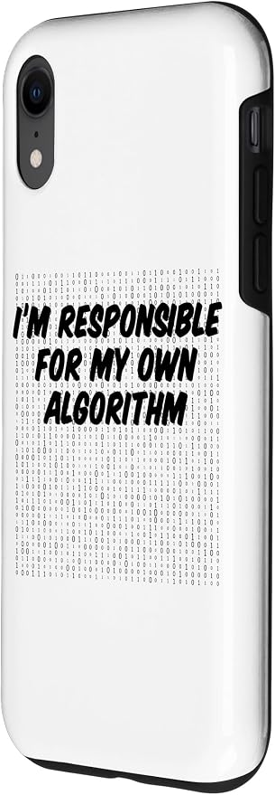 iPhone XR Binary Code Computer Algorithm AI Artificial Intelligence Case