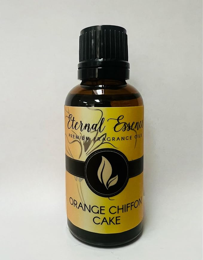 Eternal Essence Oils Orange Chiffon Cake 30ml Premium Fragrance Oil - for Candle, Soap Making, Aromatherapy, Diffusers, Home Care, & Humidifiers