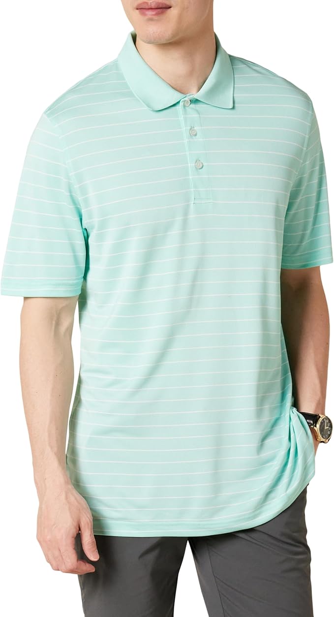 Amazon Essentials Mens Golf Polo Shirt, Moisture-Wicking Quick Dry, Short Sleeve