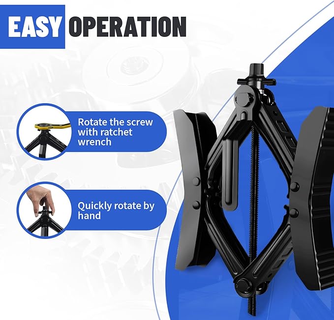 Camper Wheel Chock Stabilizer 2 Sets for RV Travel Trailer Heavy Duty RV Tire Scissor Locking X Chock RV Stabilizer Wheel Chock Anti-Move Tire Wheel Chock