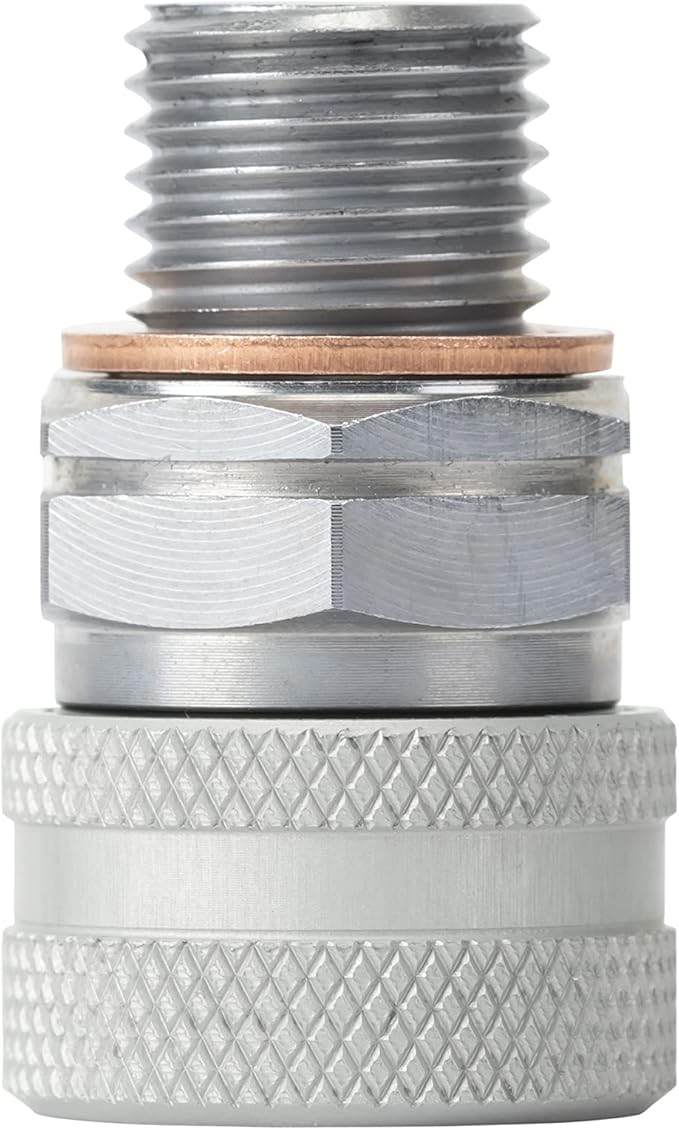 Stahlbus Oil Drain Valve Plug M14x1.25x12mm Steel - CLEAN, EASY, NO TOOL Oil Change - Includes Oil Drain Plug, Washer, Cap, Connector, Silicone Hose