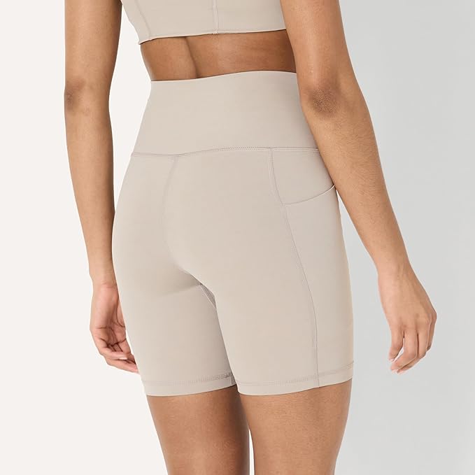 Amazon Essentials Women's Active FormFlex Buttery Soft High Waist Biker Shorts