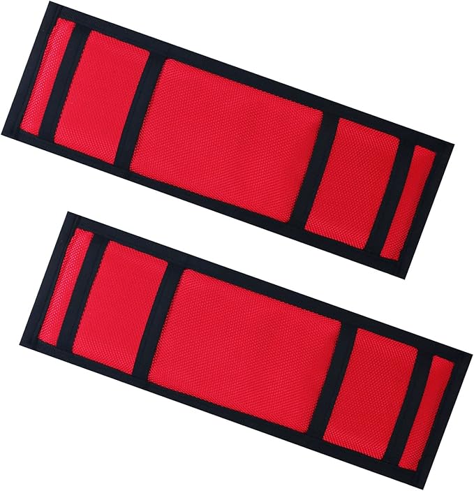 Ratchet Strap Protector Sleeve Universal Tie Down Strap Ratchet Protector for Boat, Trailers, Jetski, Waverunner Red 4 x 12 Inches–Pack of 2