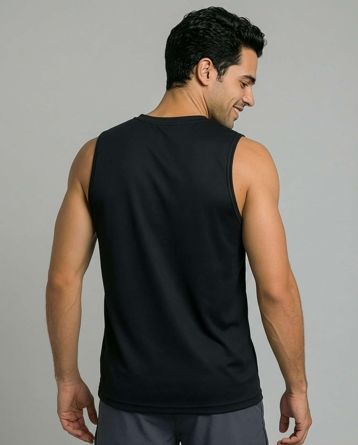Real Essentials Men's Mesh Active Athletic Tech Tank Tops - 5 Pack for Workout & Training | Big & Tall Sizes Available