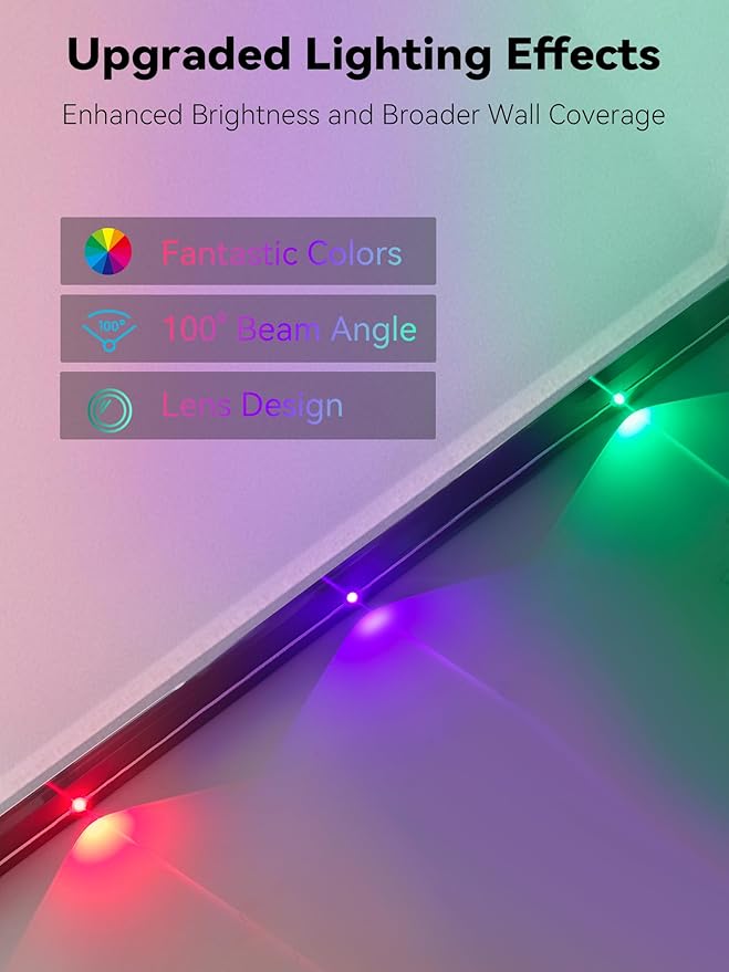 100FT Permanent Outdoor Lights, Smart RGB Eave Lighting for House, IP67 Waterproof LED Outside House Lights with App/Remote Control, for Christmas, Holiday Decor, Party, Daily