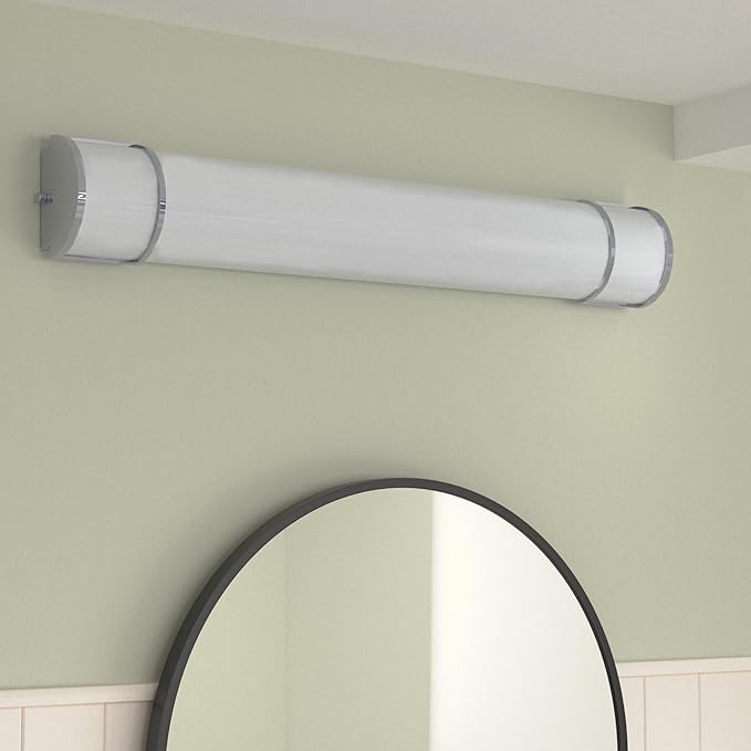 ASD LED 36" Vanity Flush Mount Light Fixture, Linear Bathroom Lighting Bar | 3CCT, Dimmable, Energy Star, ETL Listed | 30W 2650LM 3000-5000K 120V | Long Bath Wall Sconce Over Mirror | Nickel, 4 Pack