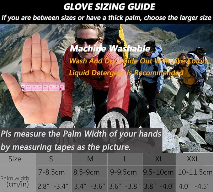 MOREOK Winter Gloves for Men/Women -10°F 3M Thinsulate Warm Touch Screen Snow Ski Bicycle Bike Gloves for Driving/Cycling/Running/Hiking