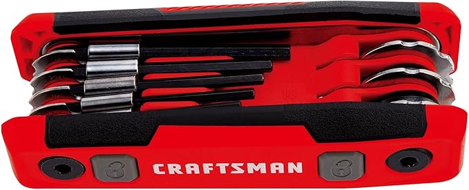 CRAFTSMAN Hex Key Set, SAE, Folding Locking 8 Piece (CMHT26025) (Pack of 6)