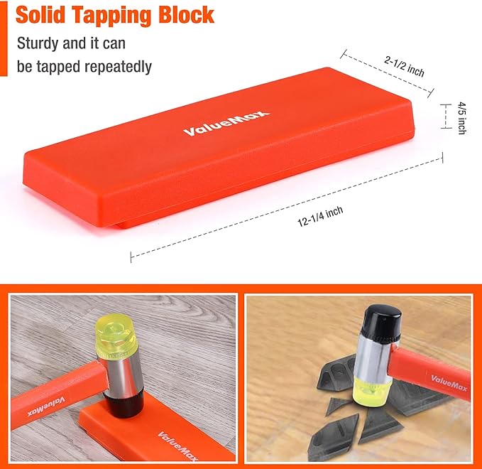 Goldblatt Trim Puller, emoval Multi-Tool for Commercial Work + ValueMax Laminate Wood Flooring Installation Kit