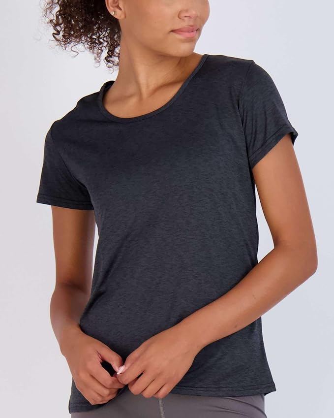 5 Pack Women's Dry Fit Short Sleeve Athletic Gym Workout Running Tops | Available in Plus Size, Exercise, Sports, Fitness, Quick Dry, Cooling, Moisture Wicking, Loose Basic Tees, Yoga, Pilates