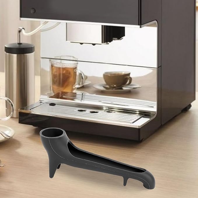 Coffee Machine Silicone Funnel for Espresso Machine, Espresso Machine Water Tank Funnel Offset Funnel for Water Tank Access Under Cabinets Food Funnel Large Funnel (Black)