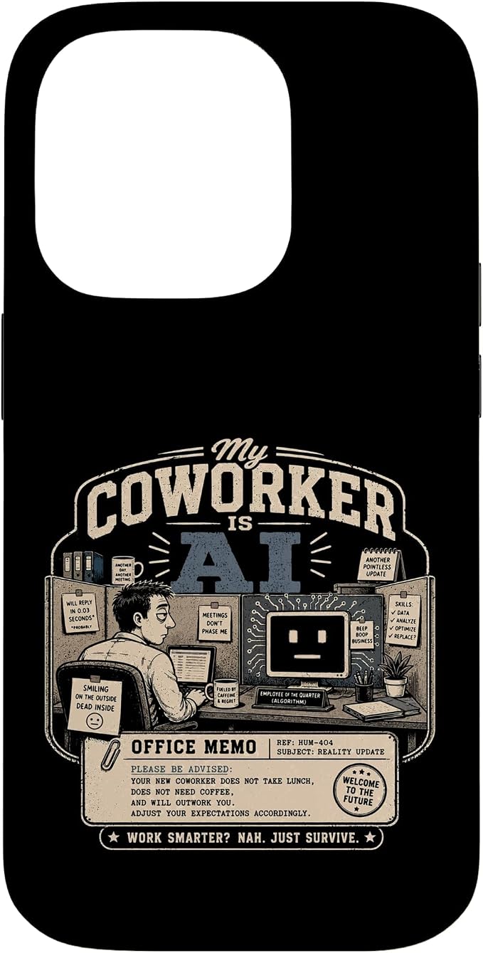 My Coworker is AI Office Humor Funny Workplace Replacement Case for iPhone 14 Pro